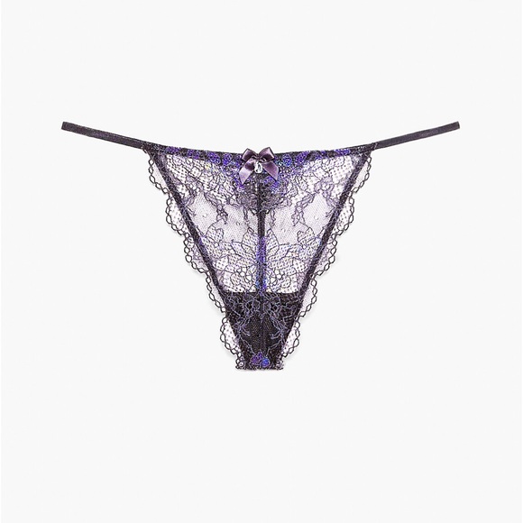 Savage X Fenty Living in the Clouds Iridescent Lace Bustier & Panty Set - Picture 12 of 17